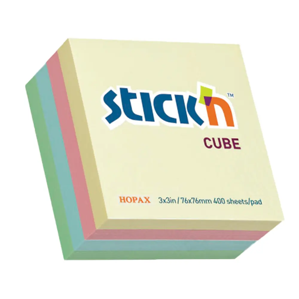 Cube Refill Assorted Pastel 76x76 - Stick`n