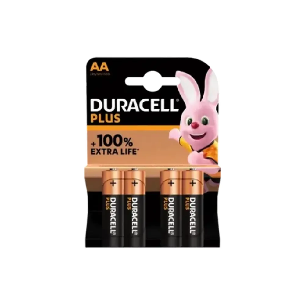 Battery Plus AA 4`s - Duracell 