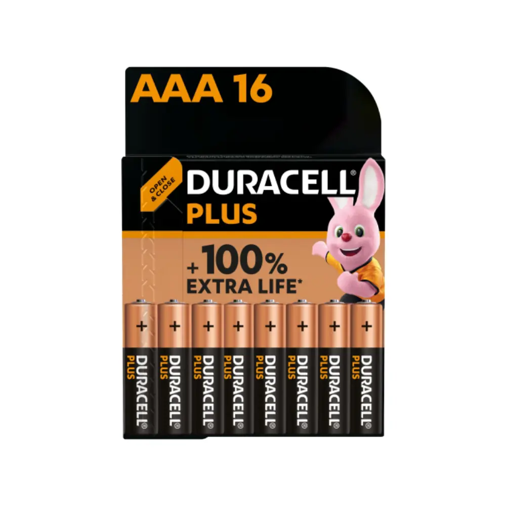 Battery Plus AAA 16`s - Duracell