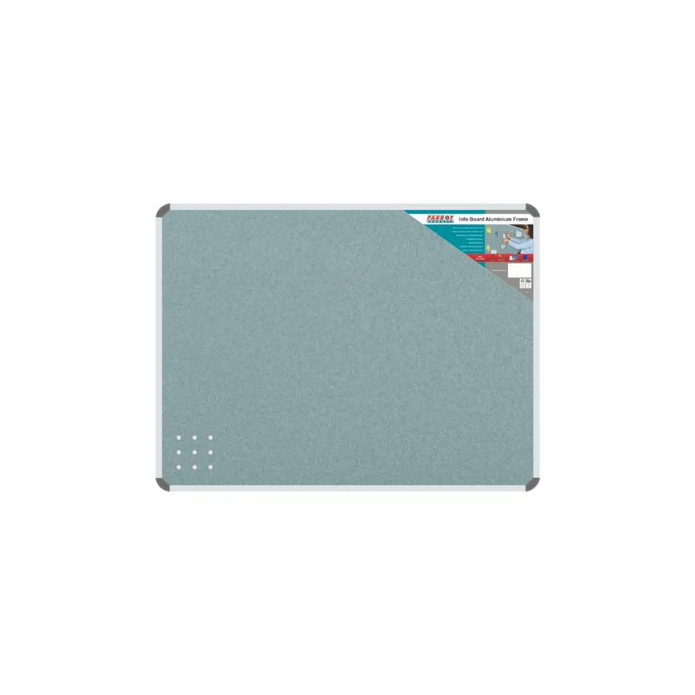 [6002305009317] Info Board Aluminium Frame 1200x900mm Grey - Parrot