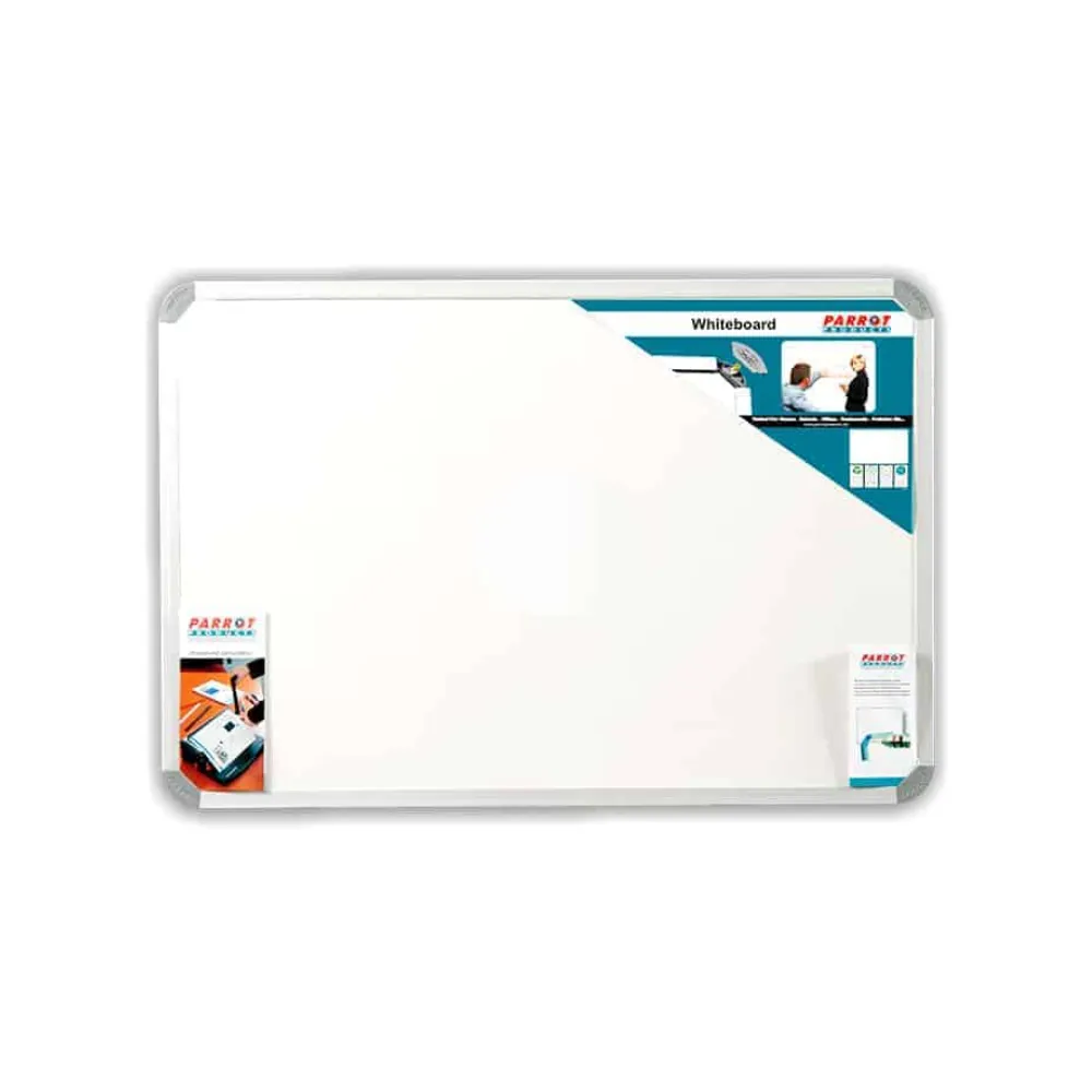[6002305013772] Non Magnetic Whiteboard Slimline 600x450mm - Parrot