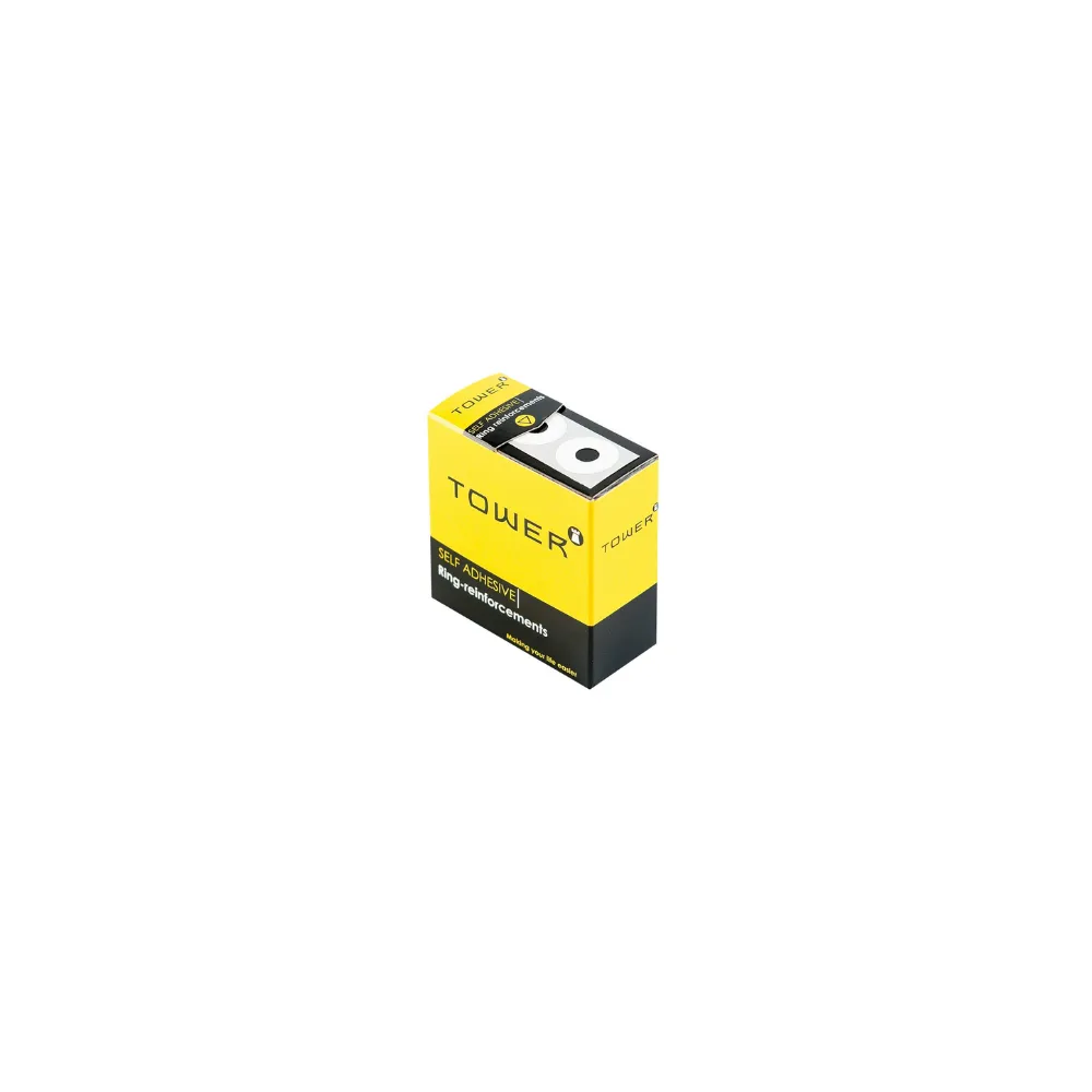 [6002866001928] Label Ring Re Inforce White PVC - Tower