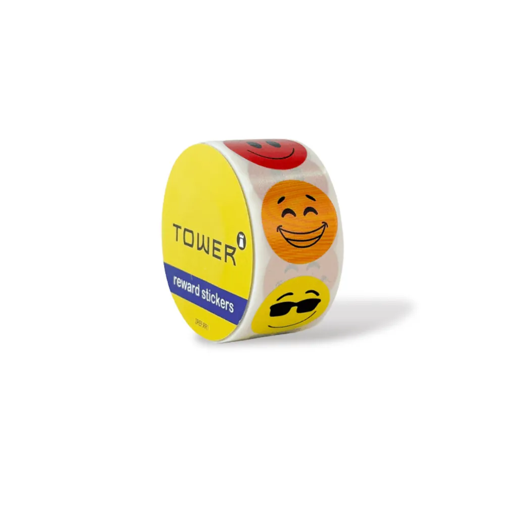 [6002866010869] Label Faces Asst 200 Stickers - Tower