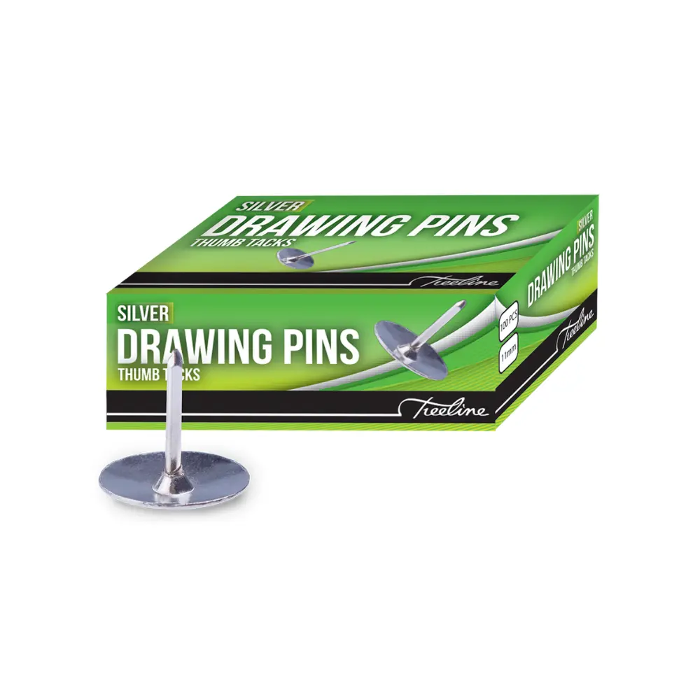 Drawing Pin 11mm Silver - Treeline 