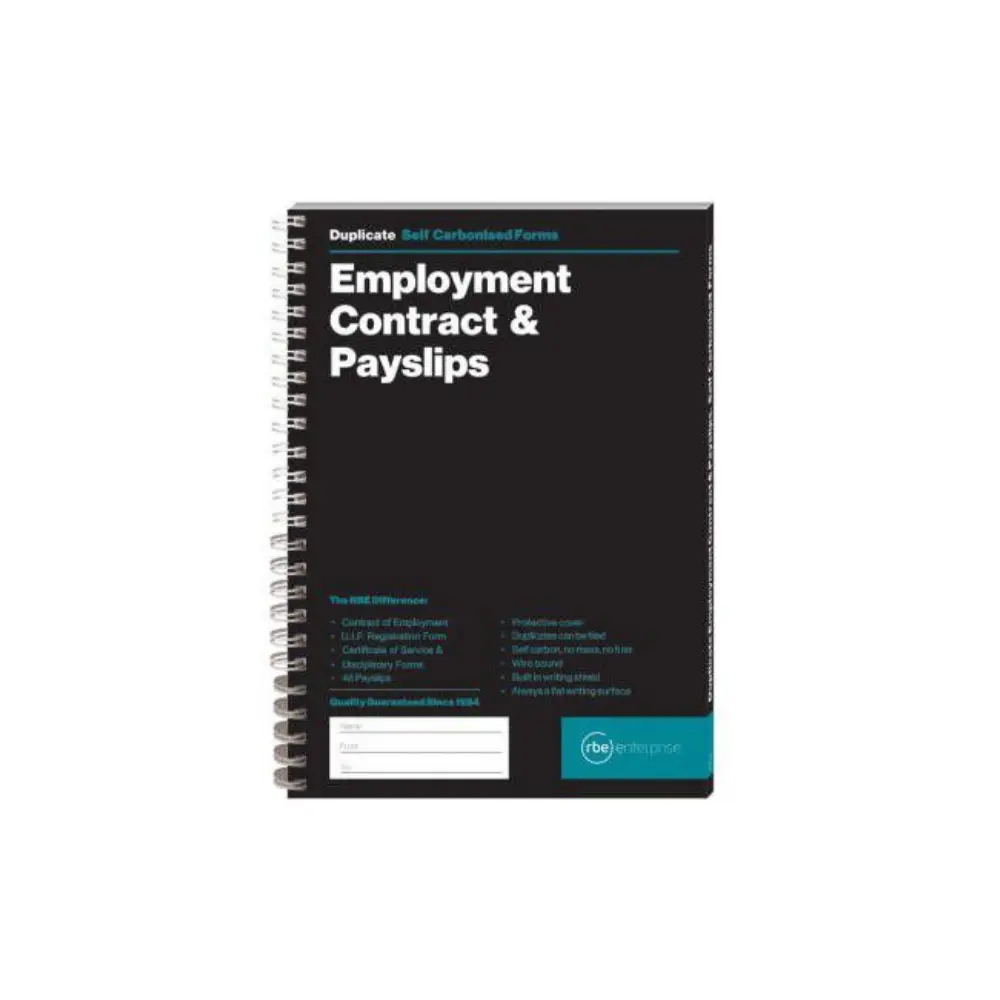 [6008496004582] Book Contract & Payslip F4582 - RBE