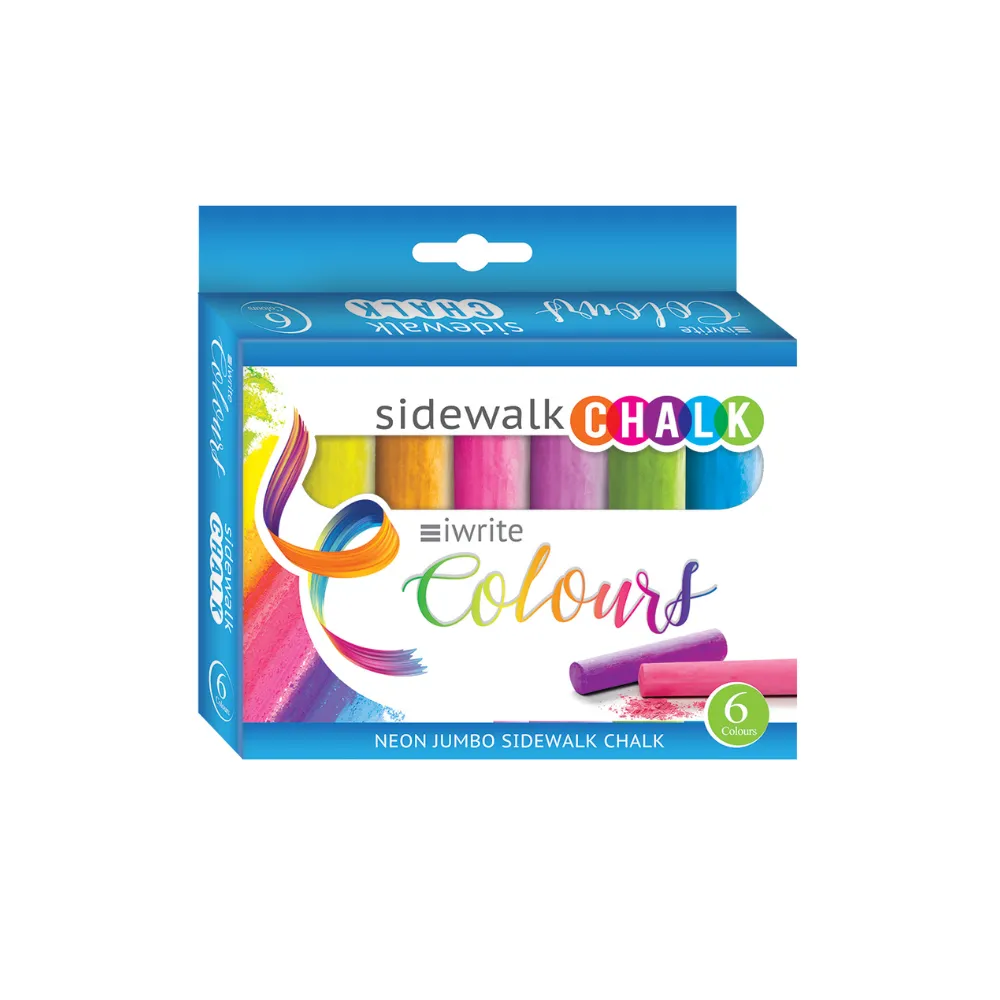 [6009548822628] Chalk Neon Sidewalk 6`s Coloured - iWrite