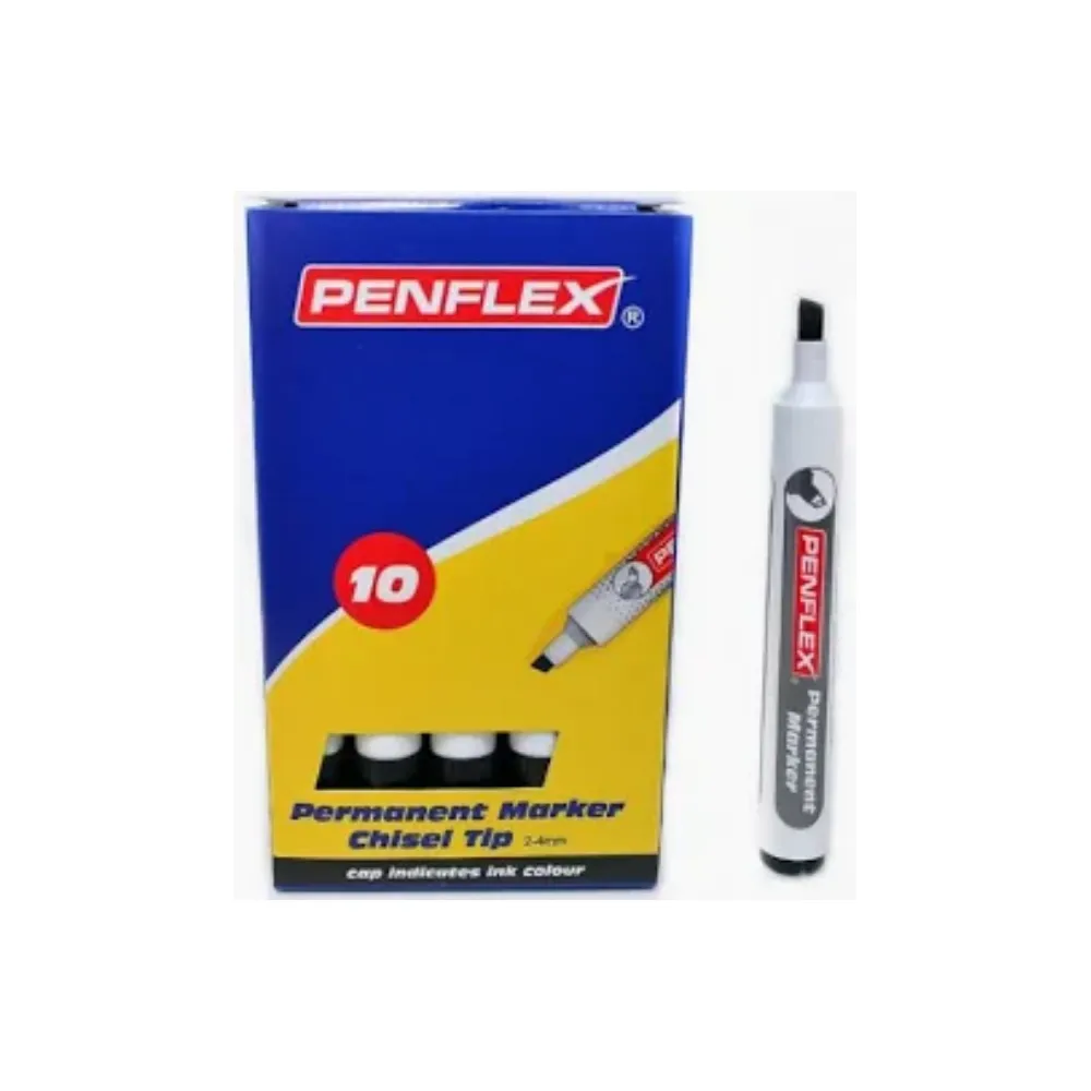 [6009701977820] Marker Permanent PM15 Black - Penflex