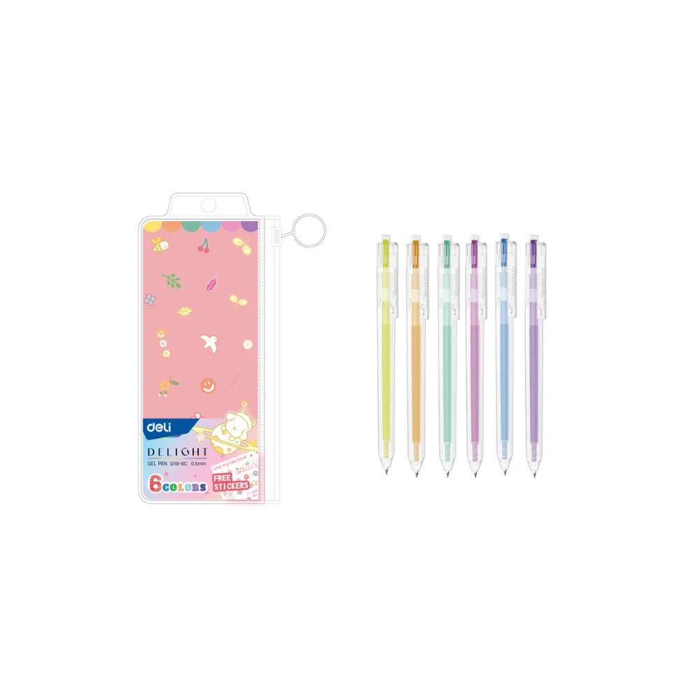 [6921734935779] Pen Gel 0.5 Blue Delight Deli M118-BL - Deli